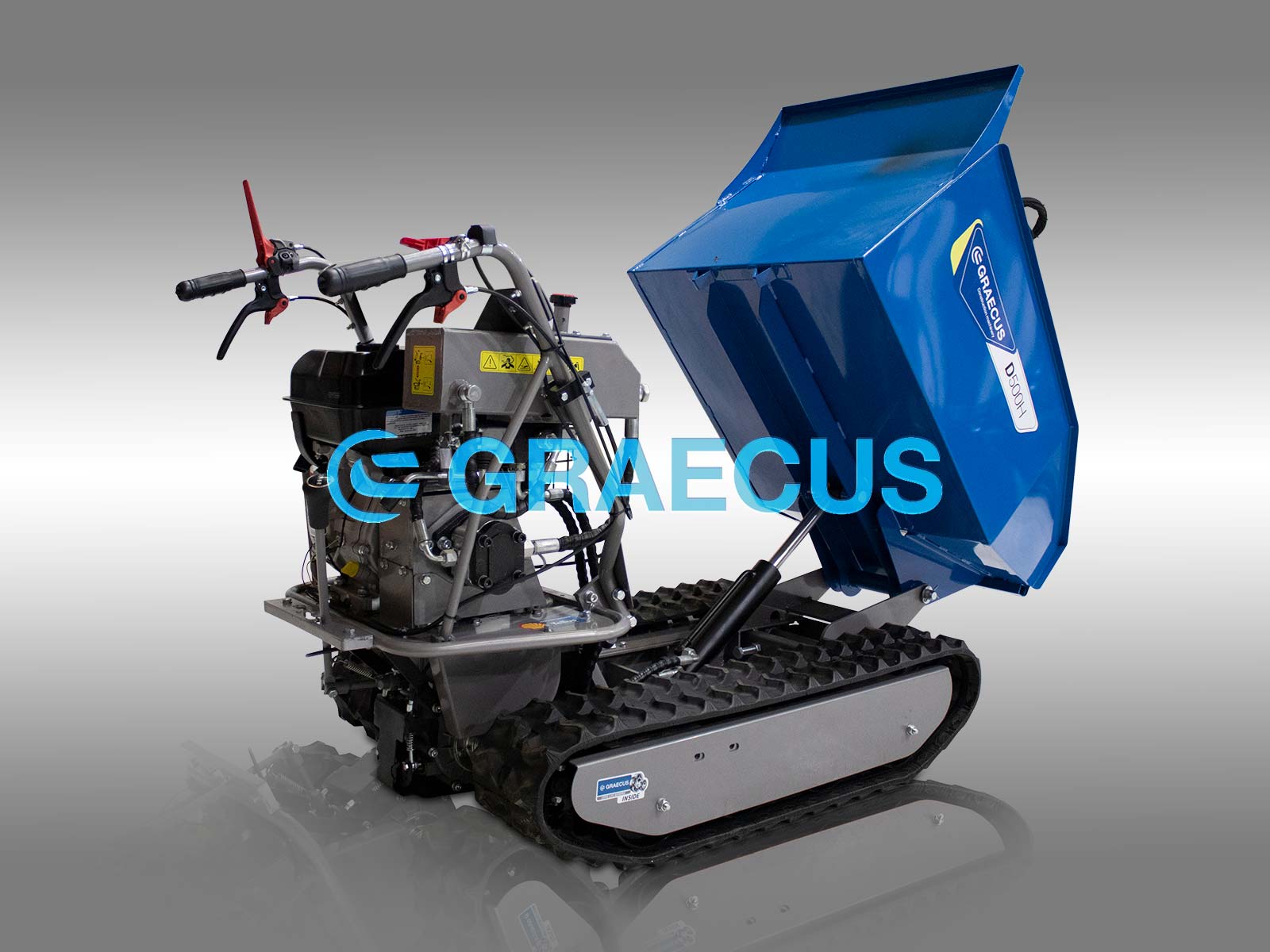 D500H | Graecus | Ντάμπερ ερπυστριοφόρο με υδραυλική ανατροπή 