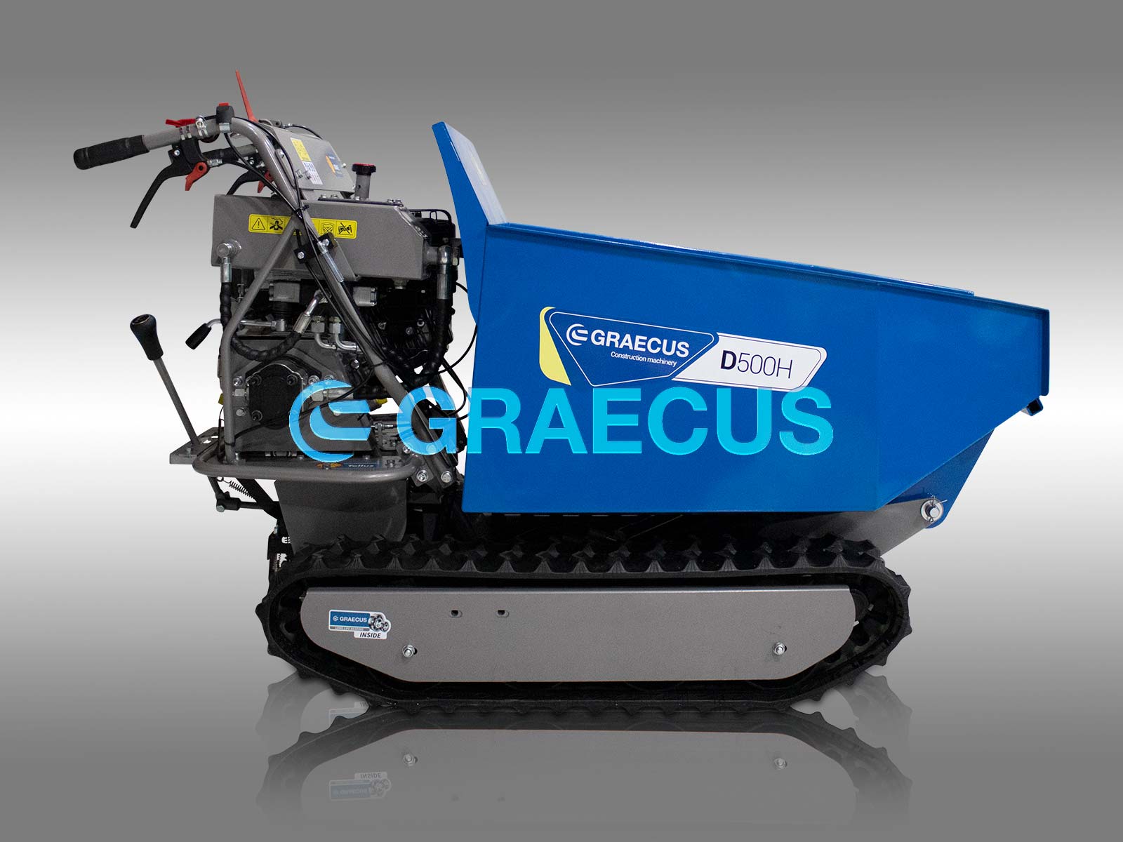 D500H | Graecus | Ντάμπερ ερπυστριοφόρο με υδραυλική ανατροπή 