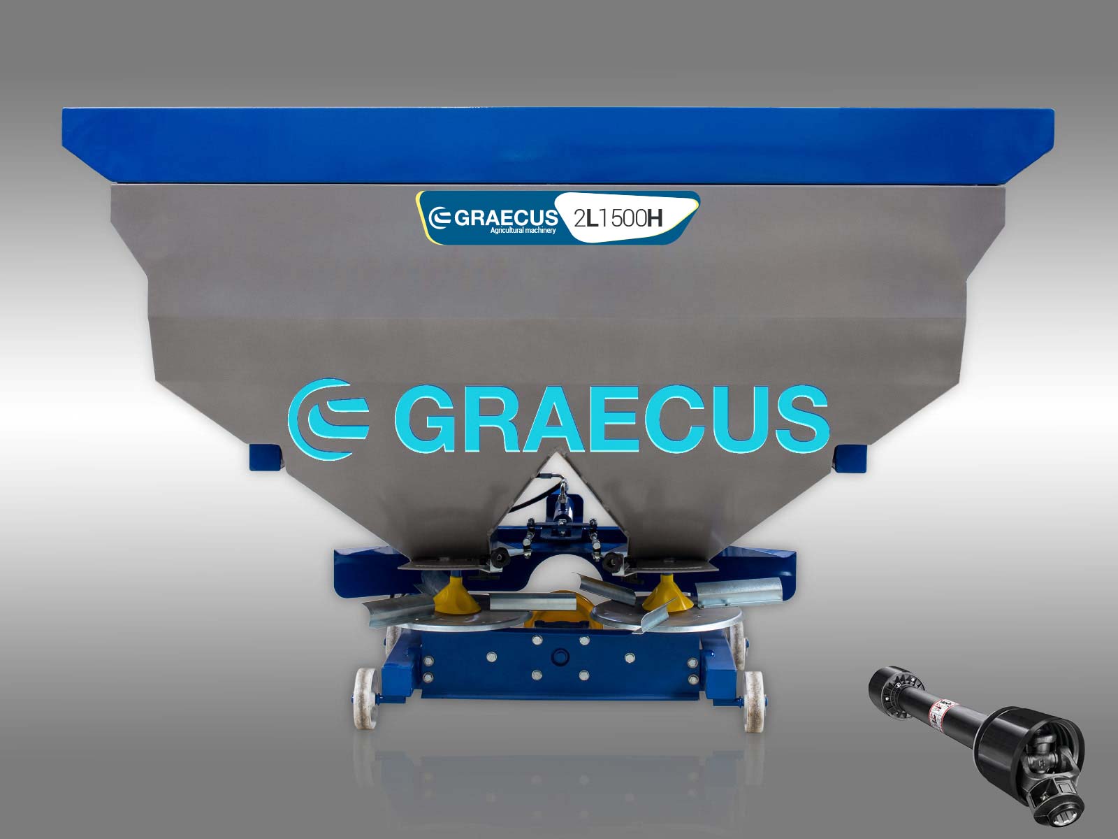 2L1500H | Graecus | Λιπασματοδιανομέας υδραυλικός με διπλή φτερωτή 