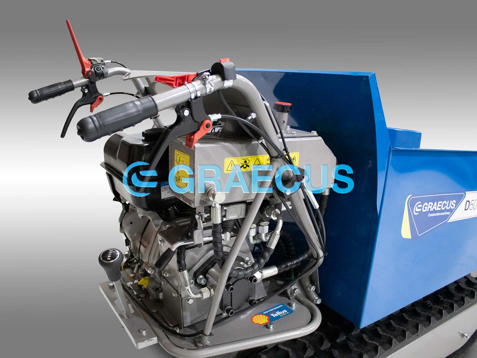D500H | Graecus | Ντάμπερ ερπυστριοφόρο με υδραυλική ανατροπή 