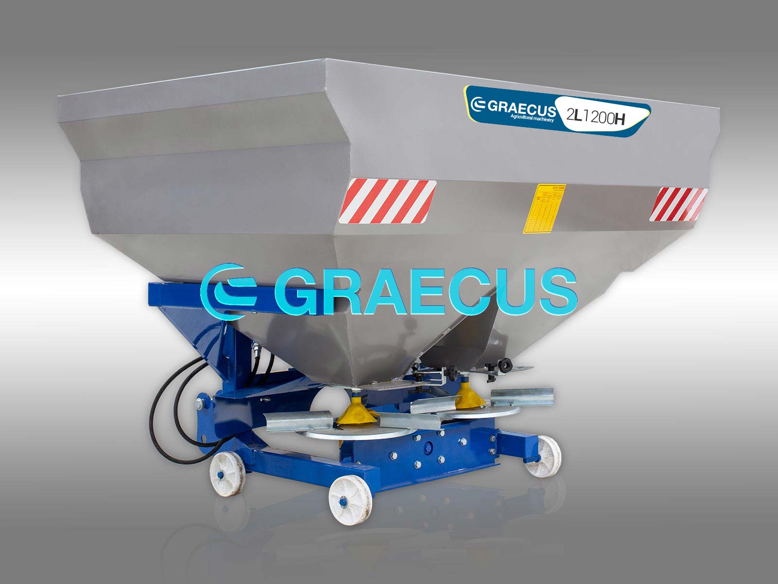 2L1200H | Graecus | Λιπασματοδιανομέας υδραυλικός με διπλή φτερωτή 
