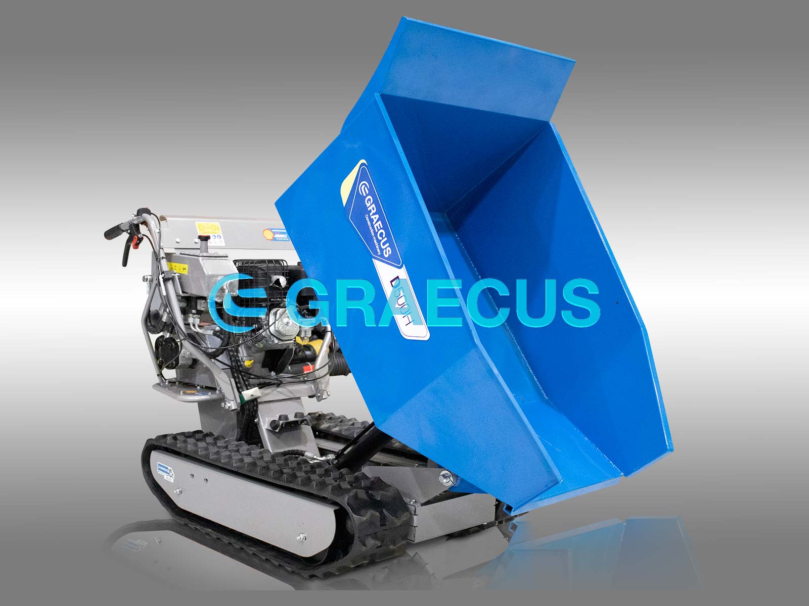 D500H | Graecus | Ντάμπερ ερπυστριοφόρο με υδραυλική ανατροπή 