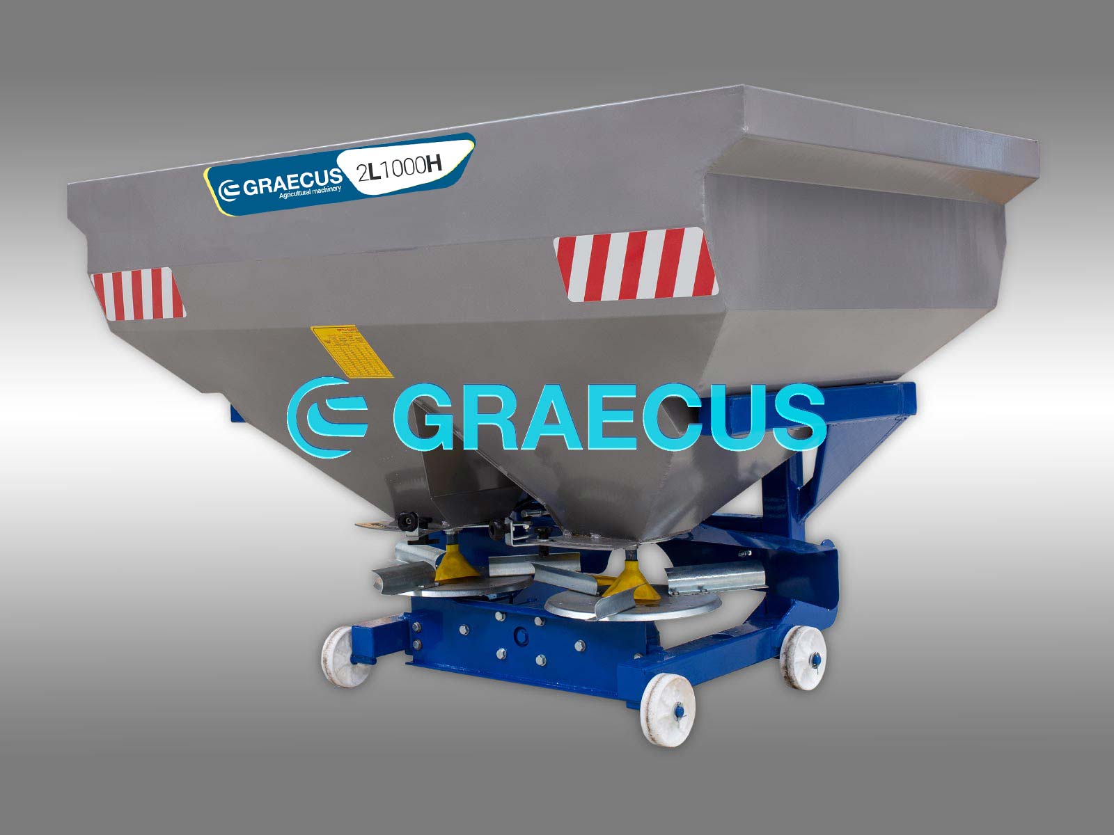 2L1000H | Graecus | Λιπασματοδιανομέας υδραυλικός με διπλή φτερωτή 