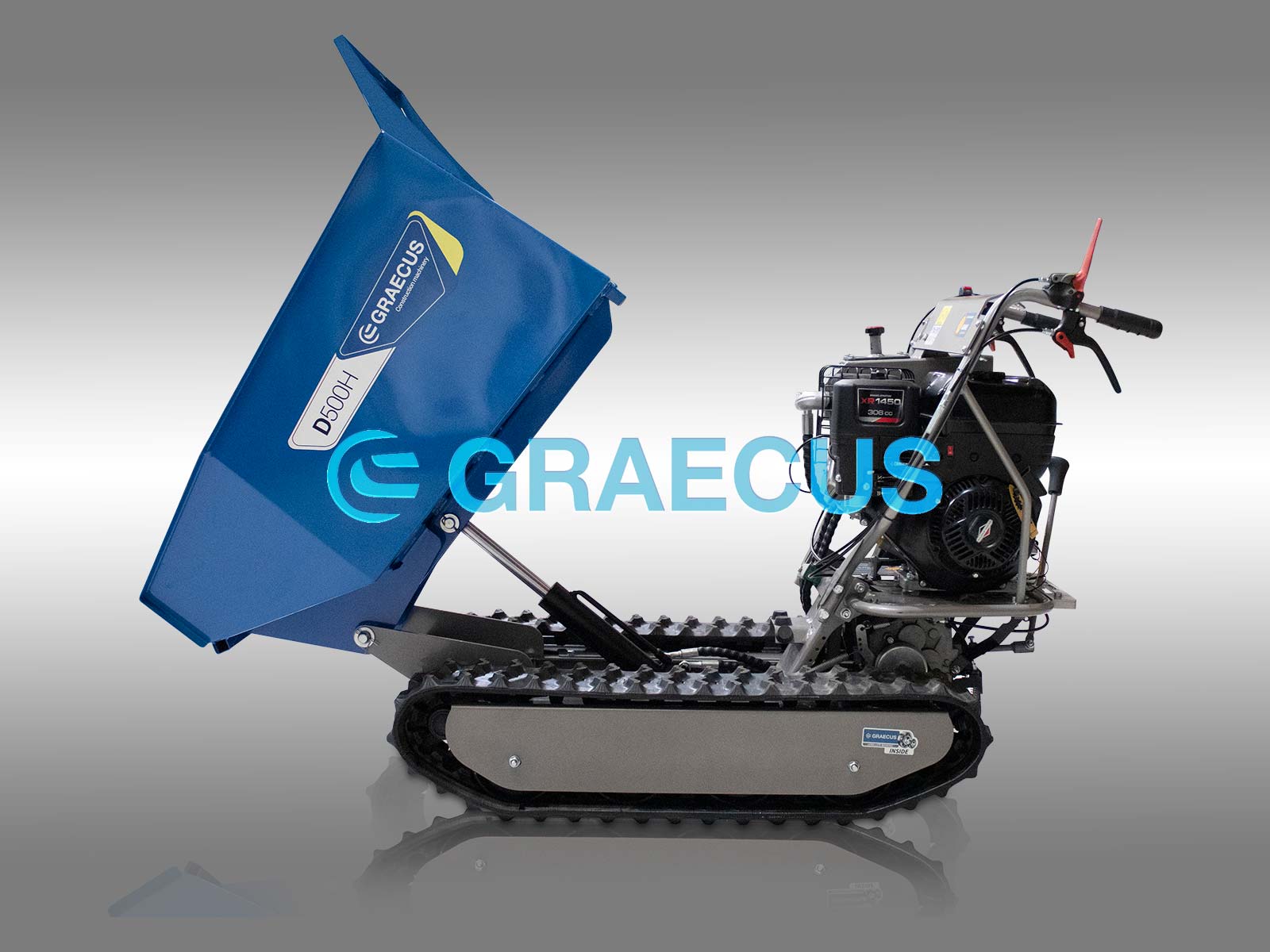 D500H | Graecus | Ντάμπερ ερπυστριοφόρο με υδραυλική ανατροπή 