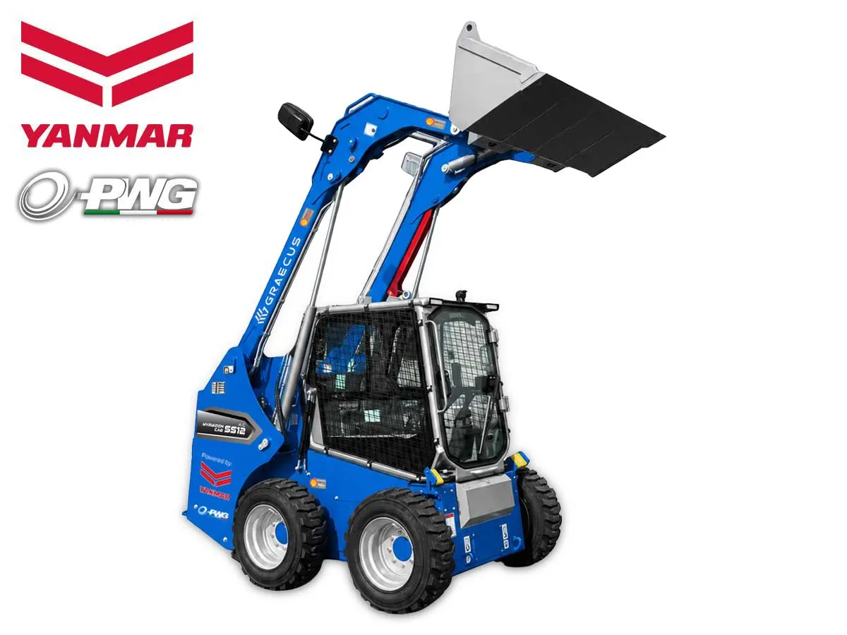 MYRMIDON SS12 Cab A/C Yanmar | Graecus | Φορτωτάκι τύπου Bobcat