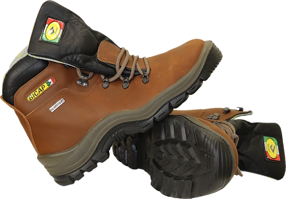 Ergo Bicap Jager Αδιάβροχο Μποτάκι Εργασίας Καφέ O2