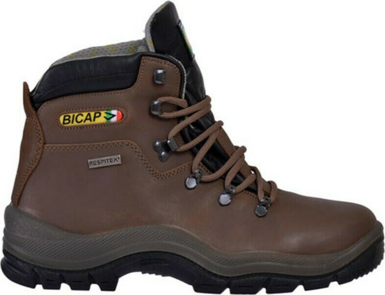 Ergo Bicap Jager Αδιάβροχο Μποτάκι Εργασίας Καφέ O2