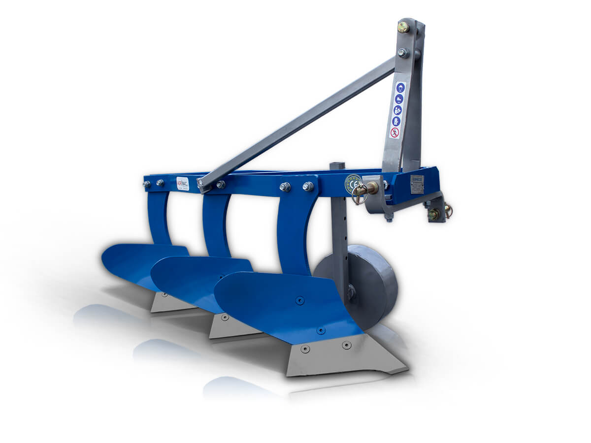 TRA6 | Graecus | Άροτρο – Αλέτρι τρίυνο 6″ με ρόδα Φ280 