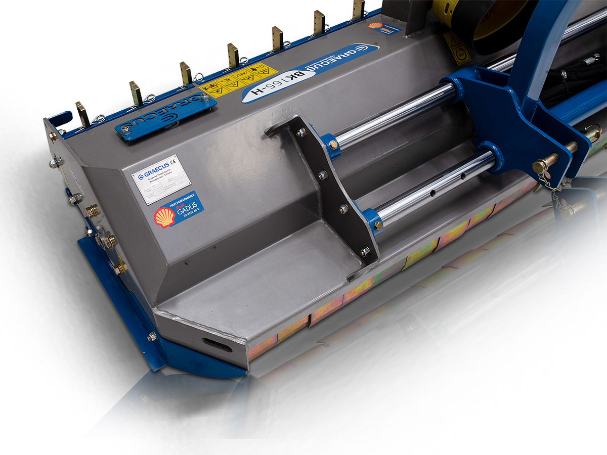 BK 165 | Graecus | Καταστροφέας βαρέως τύπου, με μετατόπιση, οδοντωτά σφυριά και λεπίδες συλλογής στο πίσω μέρος 