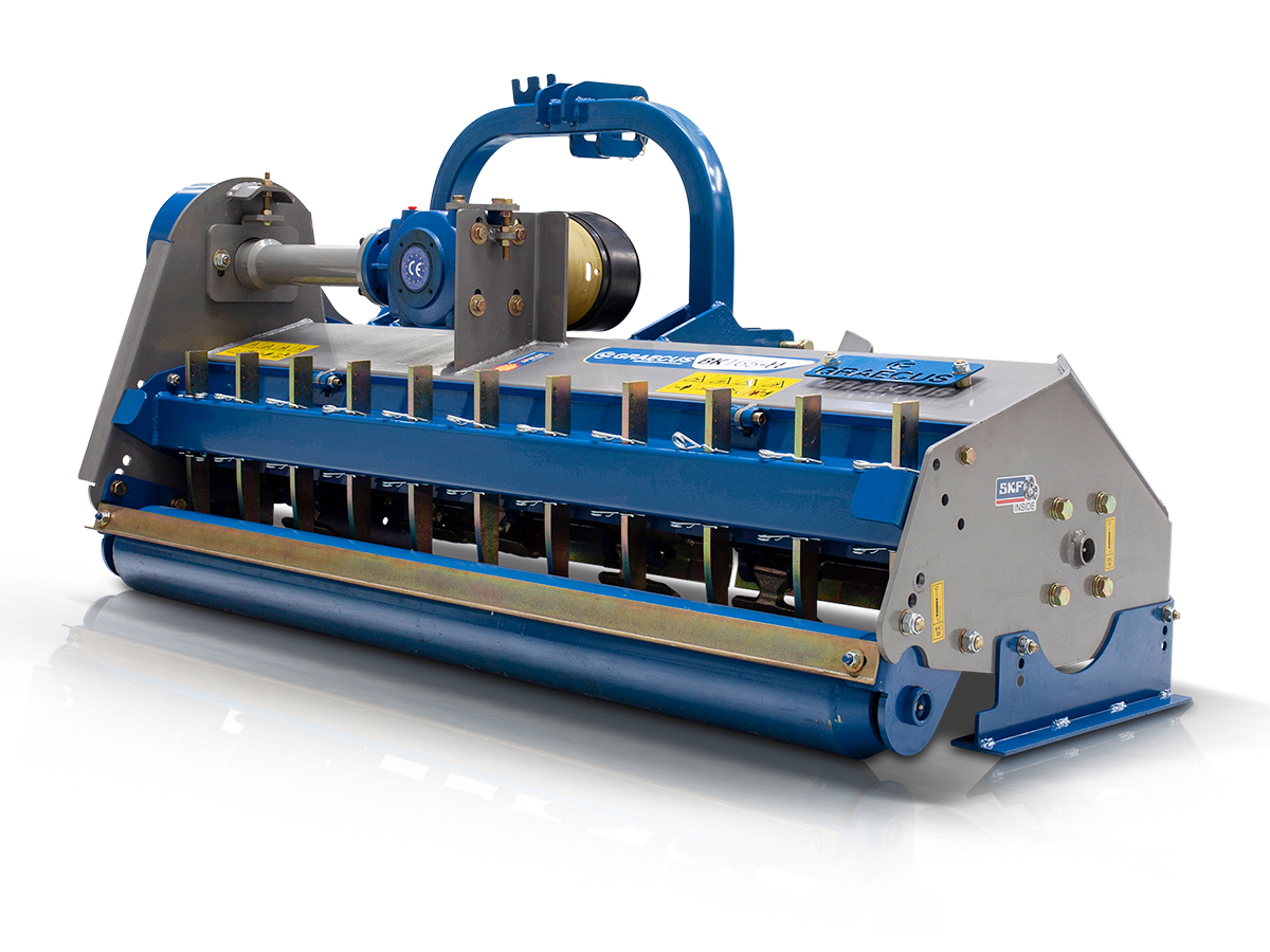 BK 165 | Graecus | Καταστροφέας βαρέως τύπου, με μετατόπιση, οδοντωτά σφυριά και λεπίδες συλλογής στο πίσω μέρος 