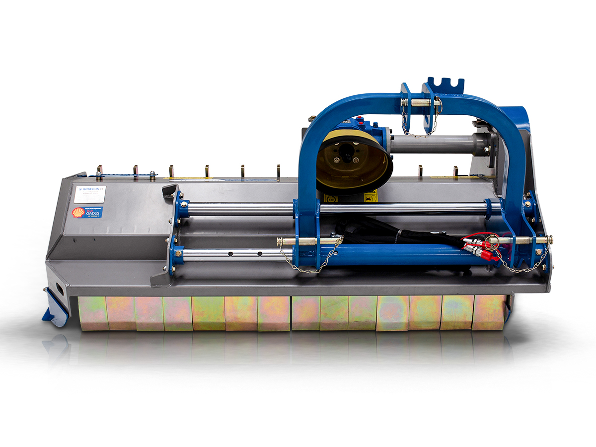 BK 165 | Graecus | Καταστροφέας βαρέως τύπου, με μετατόπιση, οδοντωτά σφυριά και λεπίδες συλλογής στο πίσω μέρος 