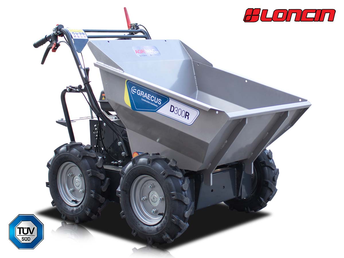 D300R | Graecus | Ντάμπερ τροχήλατο με μηχανική ανατροπή 