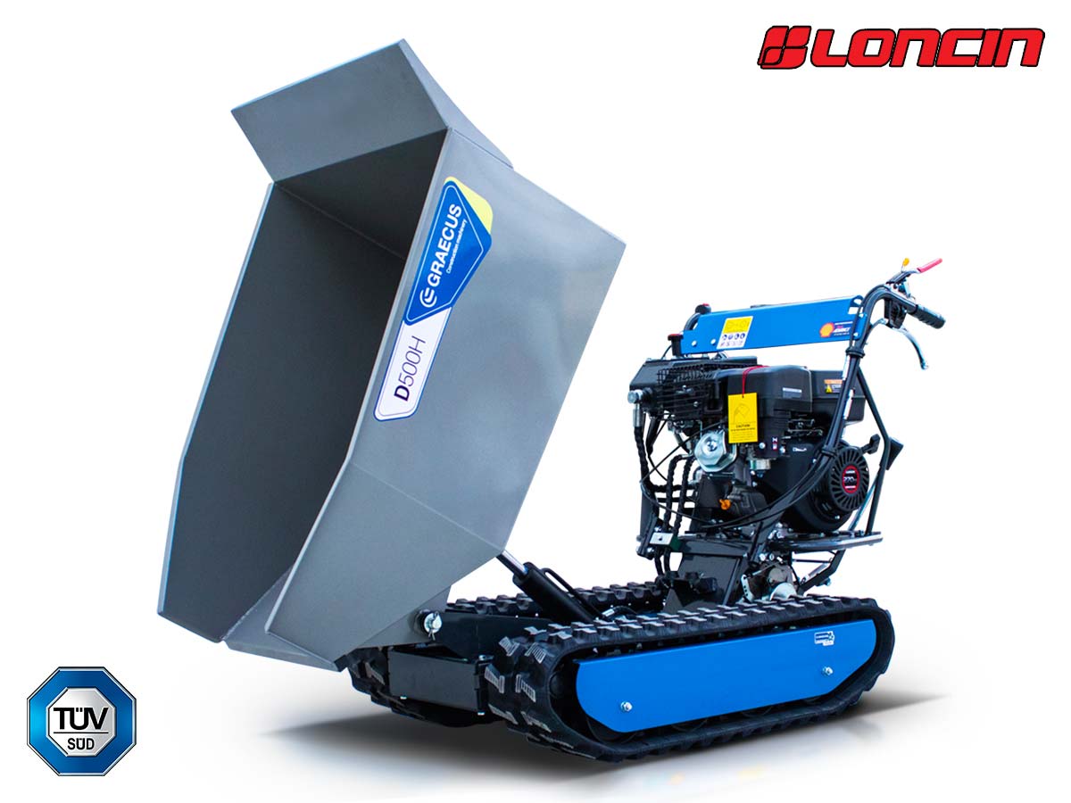 D500H | Graecus | Ντάμπερ ερπυστριοφόρο με υδραυλική ανατροπή 