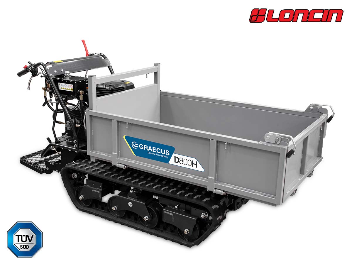 D800H | Graecus | Ντάμπερ ερπυστριοφόρο με υδραυλική ανατροπή 
