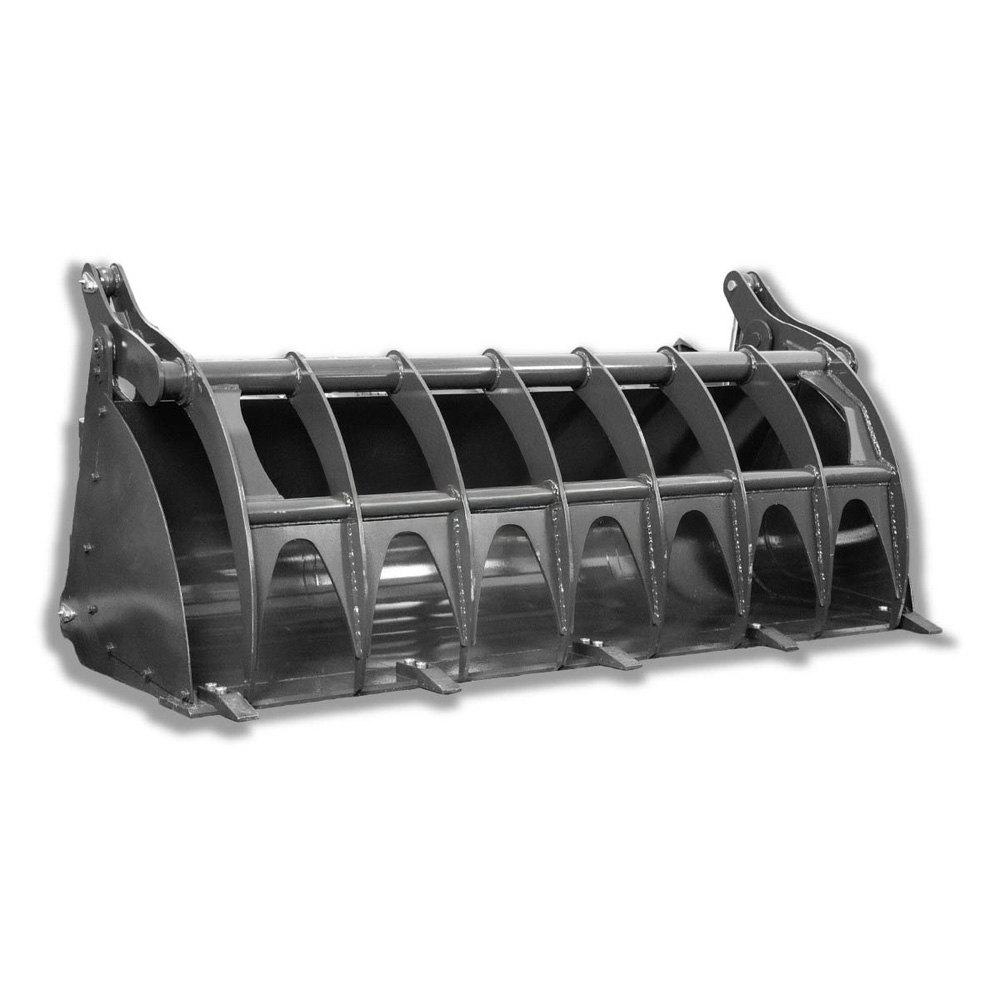 EHBC201 | Graecus | Κουβάς με αρπάγη κροκόδειλο 2000mm με 2 μπουκάλες και Eurohitch για σύνδεση σε φορτωτή, διαβολάκι, τρακτέρ με φορτωτή 