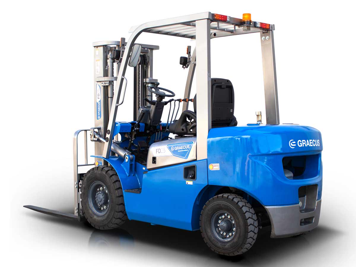 FD20 | Graecus | Κλάρκ 2.0Τ diesel | Duplex 3000mm | υδραυλική πλάγια μετατόπιση | πιρούνια 1220mm