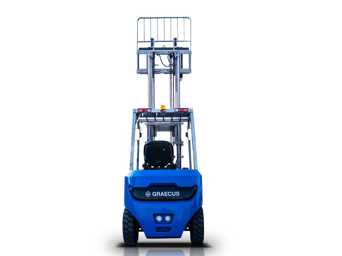 FE25-Lithium PRO | Graecus | Κλάρκ 2.5Τ ηλεκτρικό με μπαταρία λιθίου | Triplex 4500mm | Υδραυλική πλάγια μετατόπιση | Πιρούνια 1220mm 