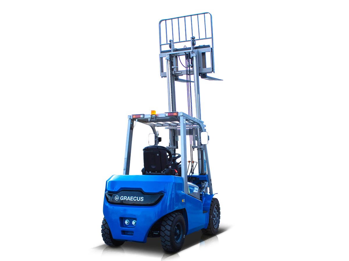 FE35-Lithium PRO Custom | Graecus | Κλάρκ 3.5Τ ηλεκτρικό με μπαταρία λιθίου | Triplex 4800mm | Υδραυλική πλάγια μετατόπιση | Πιρούνια 1370mm 