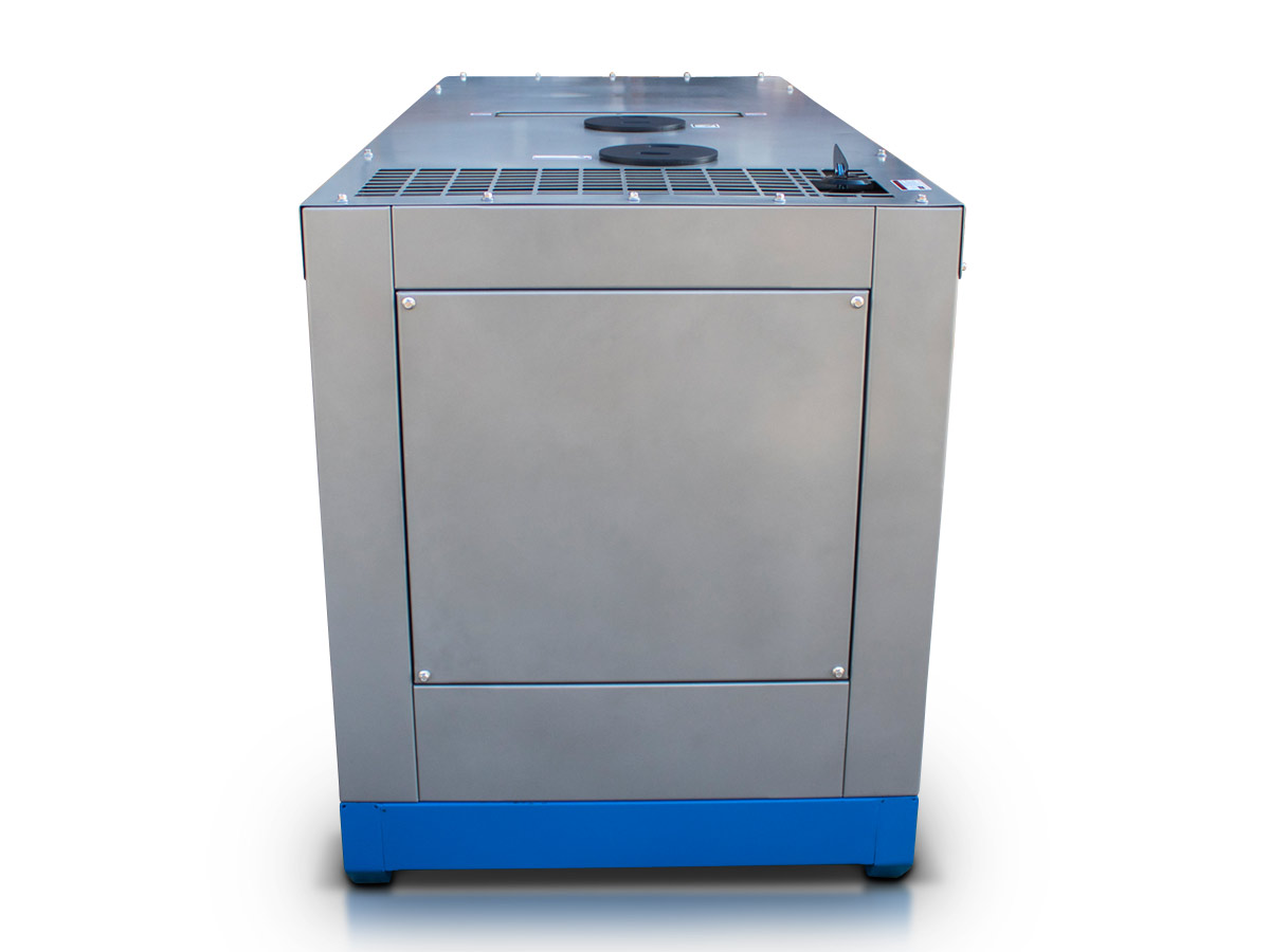 GD15 | Graecus | Γεννήτρια πετρελαίου τριφασική κλειστού τύπου με βάση, υδρόψυκτη με αυτόματο πίνακα μεταγωγής 