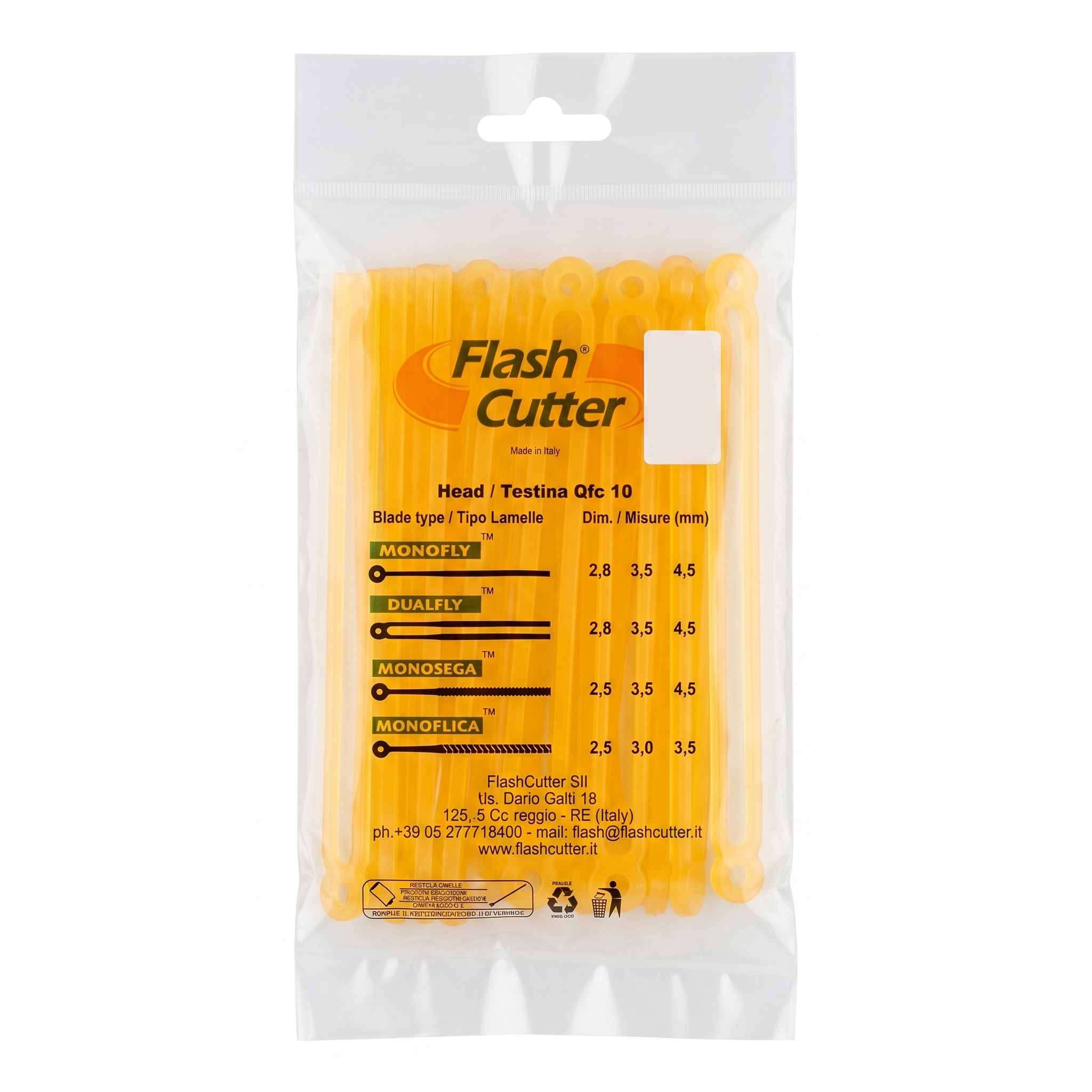 ΚΙΤ ΜΕΣΙΝΕΖΑ FLASH CUTTER MONOFLY 3.5mm - Φ8 20pcs