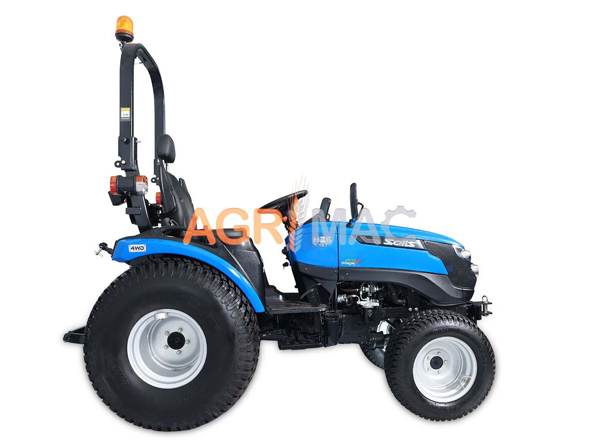 SOLIS – YANMAR H26HST PRO | Τρακτέρ μικρό | Μίνι αμπελουργικό δενδροκομικό | Κινητήρας Mitsubishi | Συνδιασμός με μπροστινό κουβά FL400pro