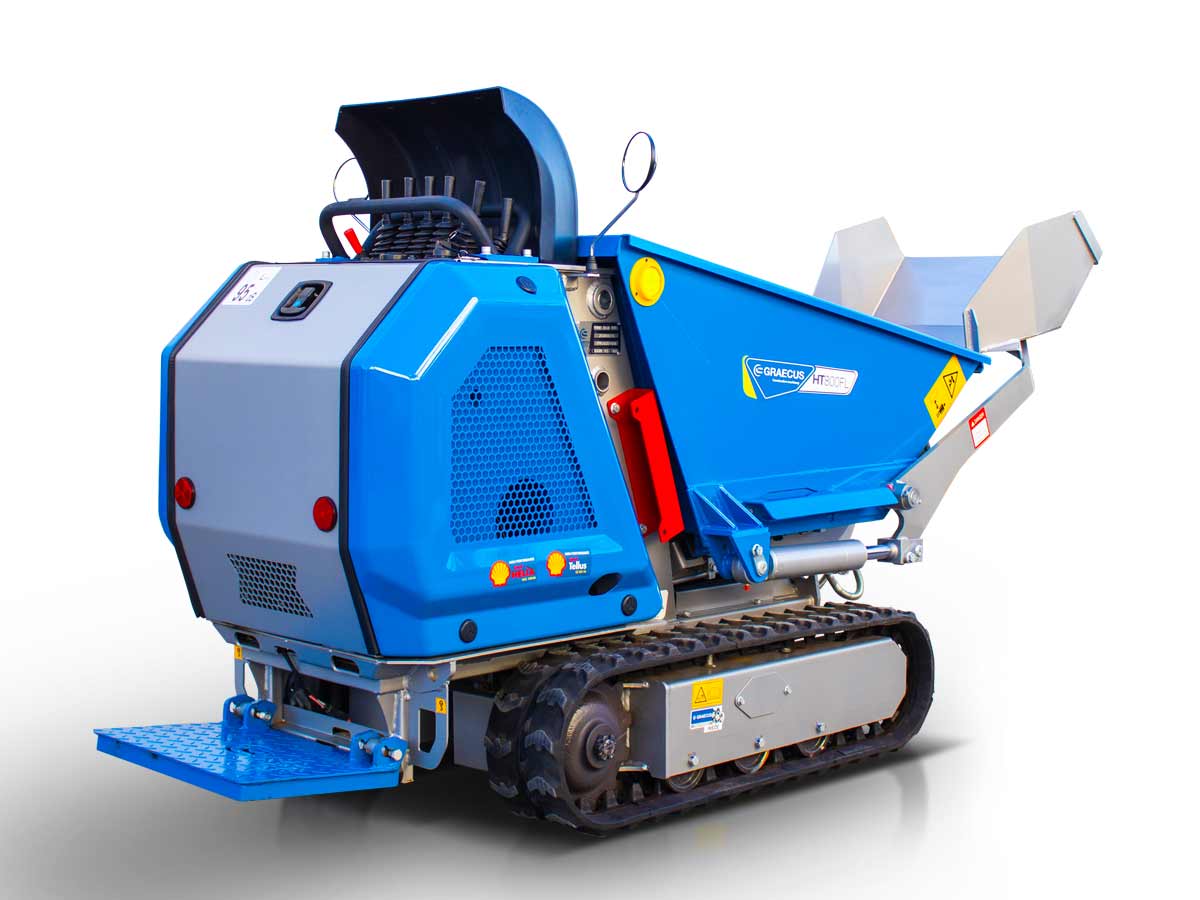 HT800FL | Graecus | Ντάμπερ Diesel, υδροστατικό με φορτωτή και υψηλή ανατροπή 800kg 