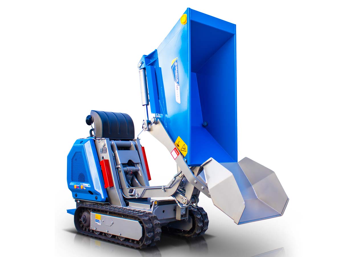 HT800FL | Graecus | Ντάμπερ Diesel, υδροστατικό με φορτωτή και υψηλή ανατροπή 800kg 