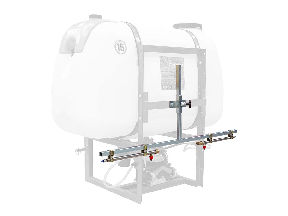 HYPRO XTpro | Graecus | Μπάρα ζιζανιοκτονίας κάλυψης 10-12m με 2 ακροφύσια 110°, στις άκρες 2 ακροφύσια MAGNOJET, γαλβανιζέ με ρύθμιση ύψους 