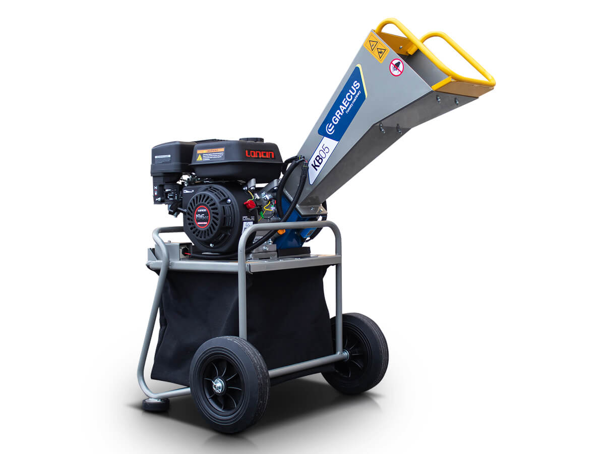 KB05 | Graecus / Loncin | Κλαδοτεμαχιστής με κινητήρα βενζίνης και κάδο συλλογής 65 λίτρα 6,5hp 