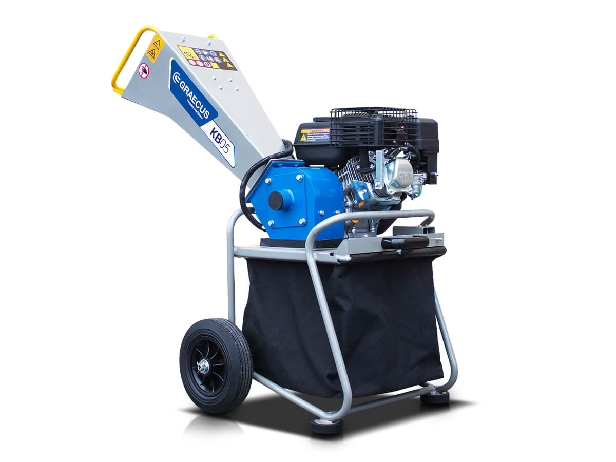 KB05 | Graecus / Loncin | Κλαδοτεμαχιστής με κινητήρα βενζίνης και κάδο συλλογής 65 λίτρα 6,5hp 