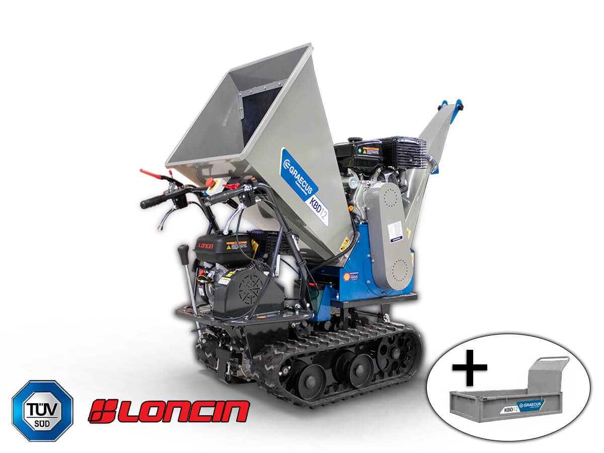 KBD12 | Graecus / Loncin | Κλαδοτεμαχιστής βενζίνης ερπυστριοφόρος 15hp 