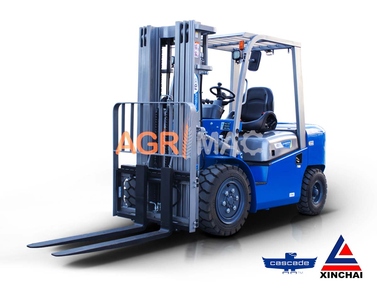 FD30V pro (ΡΙΚ) | Graecus | Κλάρκ 3Τ STAGE V diesel | Triplex 4500mm | υδραυλική πλάγια μετατόπιση | πιρούνια 1220mm