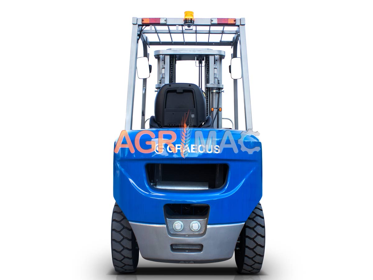 FD40V pro (ΡΙΚ) | Graecus | Κλάρκ 4.0Τ STAGE V Diesel | Triplex 4500mm | Υδραυλική πλάγια μετατόπιση | Πιρούνια 1220mm