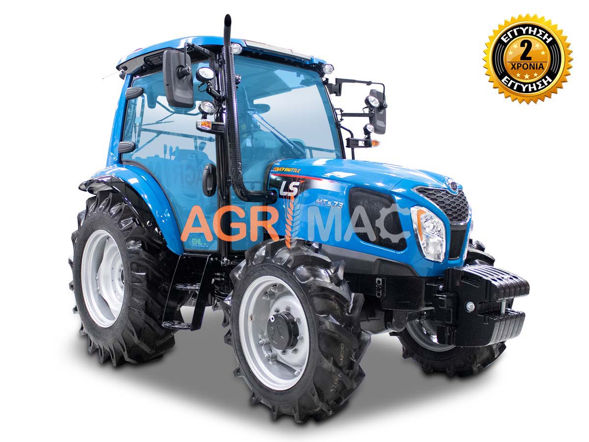 MT5.73 | LS Tractor | 90HP 4WD 2505cc Τρακτέρ Standard συνδιασμός με GRAECUS FREZA B205