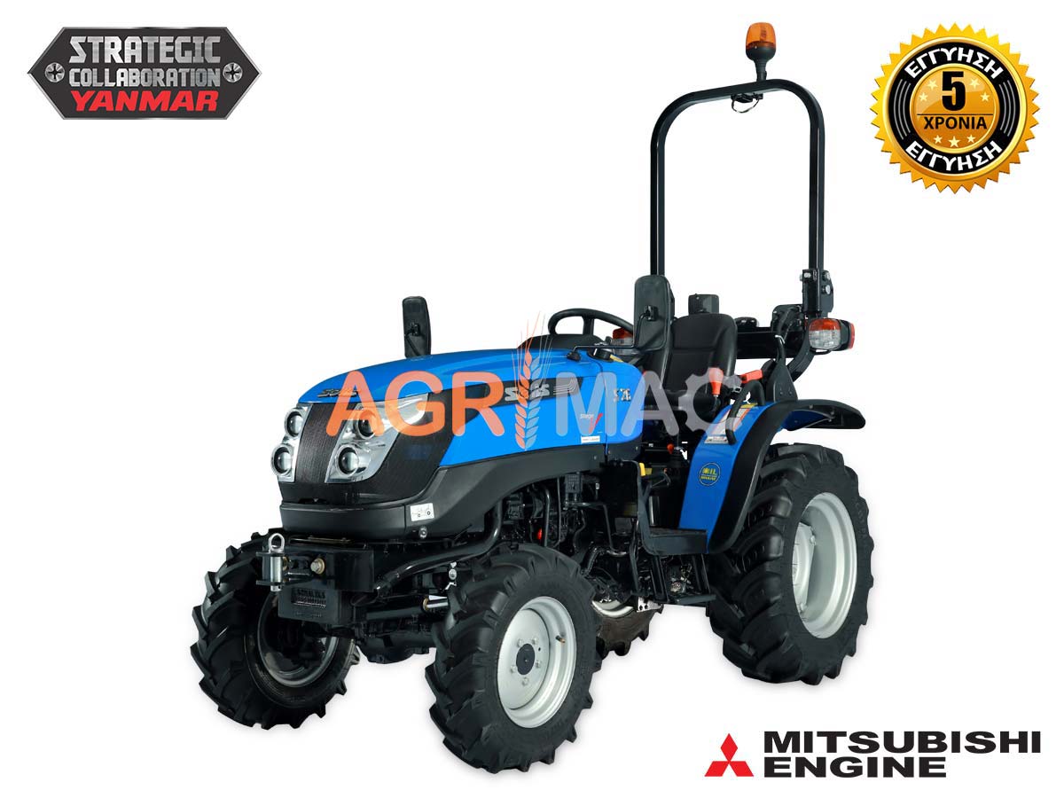 SOLIS – YANMAR S26+ | Τρακτέρ μικρό Μίνι αμπελουργικό δενδροκομικό | Κινητήρας Mitsubishi Με πλευρικό μοχλό ταχυτήτων
