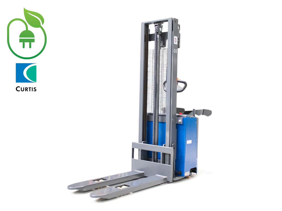 SFE15 Duplex320 | Graecus | Ηλεκτροκίνητο παλετοφόρο ανυψωτικό 1.5T | Ηλεκτροκίνητη ανύψωση Duplex 3200mm | με πλατφόρμα αναβάτη