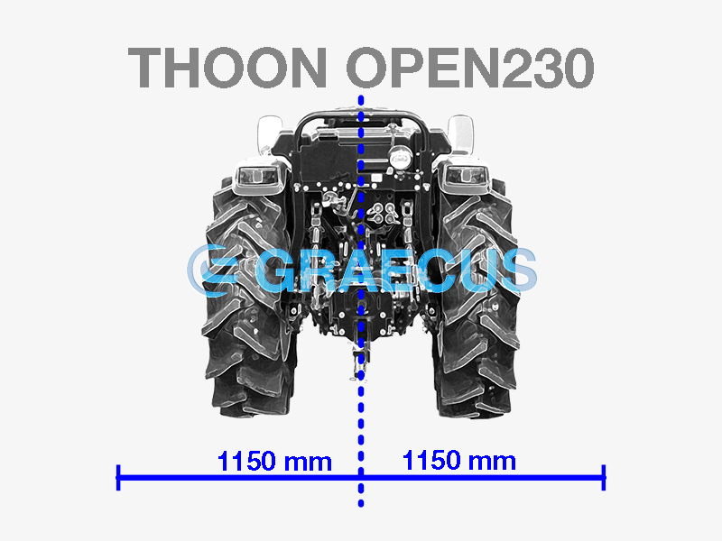 THOON OPEN 230 | Graecus | Δασικός καταστροφέας για τρακτέρ 