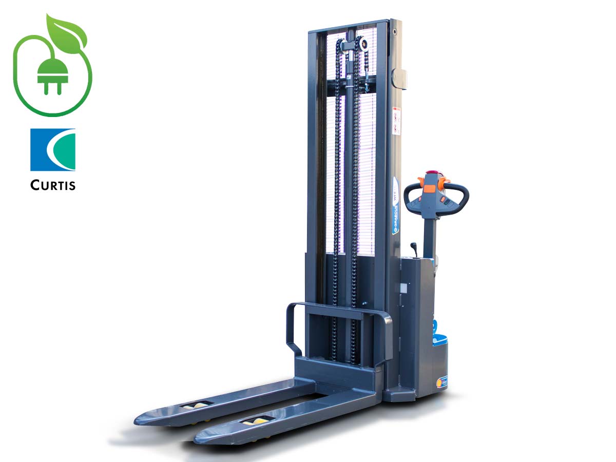 WFE15 Duplex300 | Graecus | Ηλεκτροκίνητο παλετοφόρο 1.5T | DUPLEX 3000mm | ηλεκτροκίνητη κίνηση 4.2 km/h | μηχάνημα πεζού xειριστή 