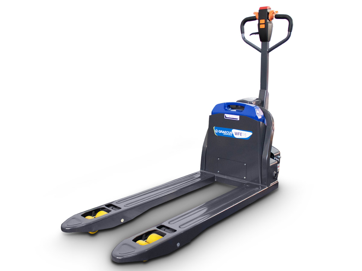 WFE20 | Graecus | Ηλεκτροκίνητο παλετοφόρο 2.0T | ηλεκτροκίνητη ανύψωση 200mm | ηλεκτροκίνητη κίνηση 4.5 km/h | μηχάνημα πεζού xειριστή