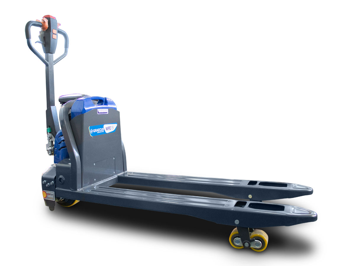 WFE20 | Graecus | Ηλεκτροκίνητο παλετοφόρο 2.0T | ηλεκτροκίνητη ανύψωση 200mm | ηλεκτροκίνητη κίνηση 4.5 km/h | μηχάνημα πεζού xειριστή