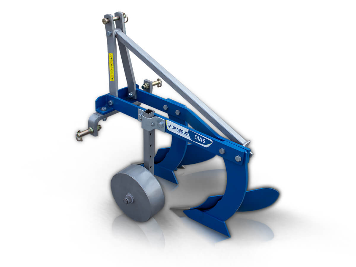 DIA6 | Graecus | Αλέτρι – Άροτρο δύινο 6″ με ρόδα Φ280 