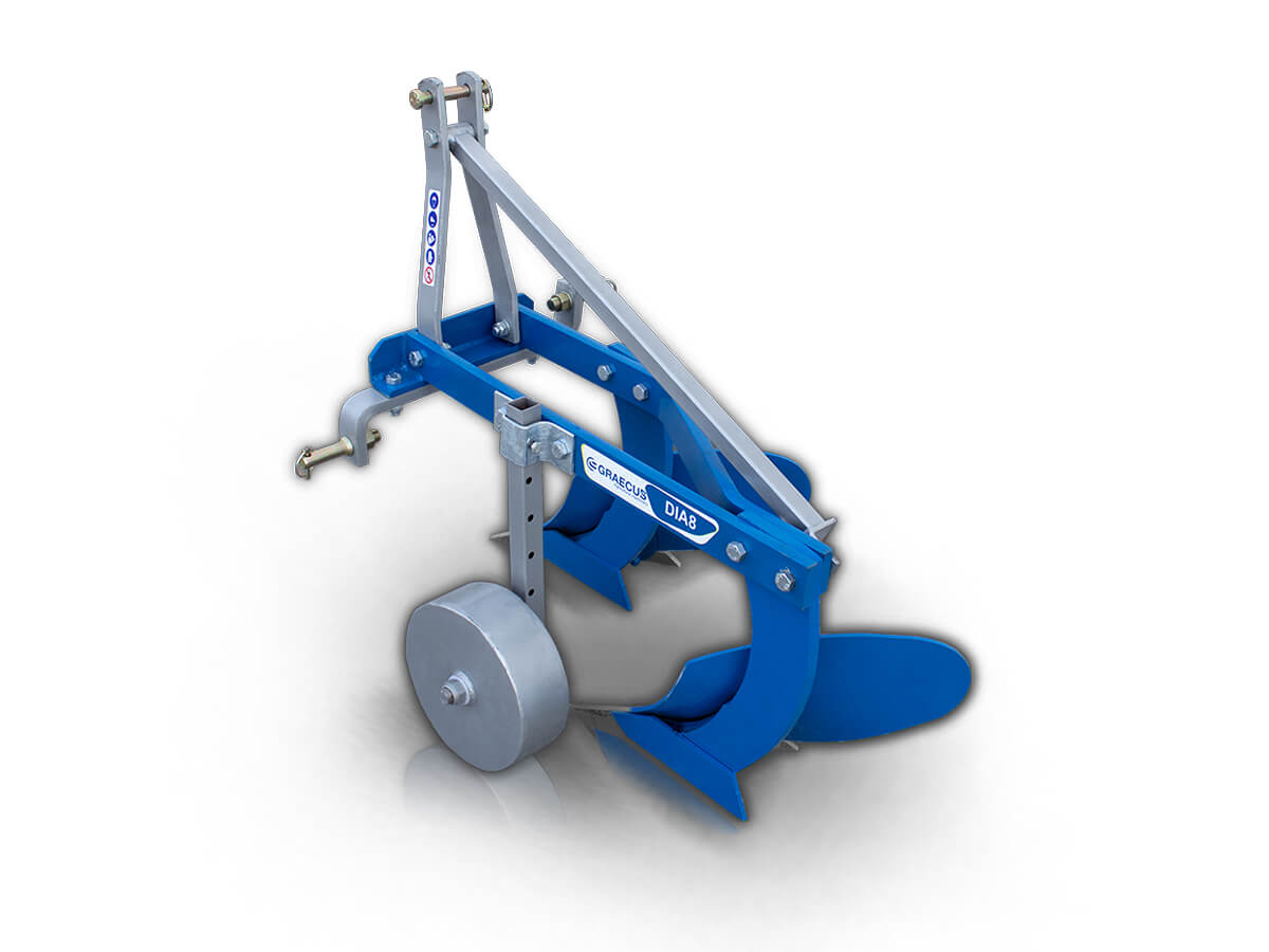 DIA8 | Graecus | Αλέτρι – Άροτρο 2υνο 8αρι με ρόδα Φ280 