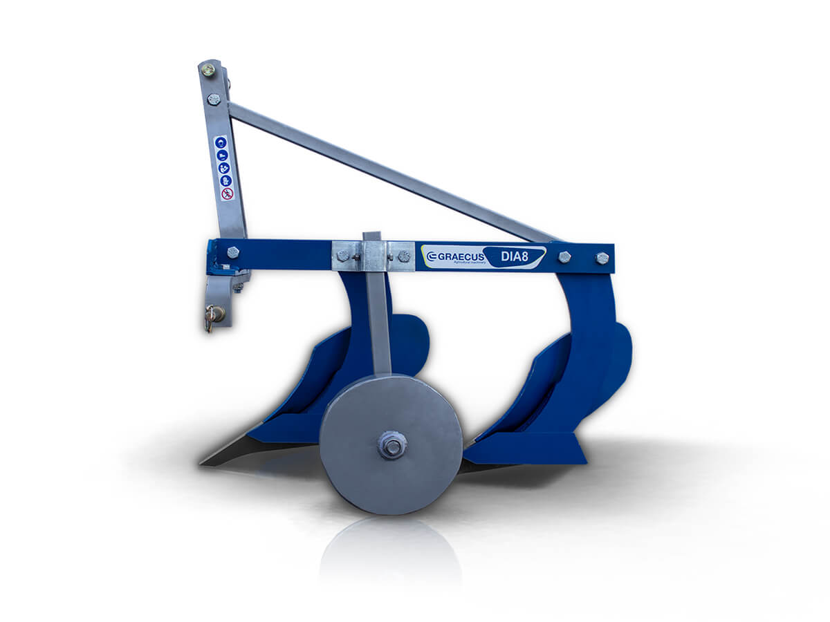 DIA8 | Graecus | Αλέτρι – Άροτρο 2υνο 8αρι με ρόδα Φ280 