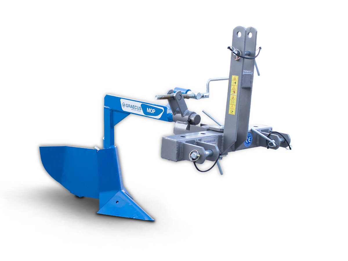 MOP | Graecus | Αυλακωτήρας μονός με ρύθμιση αυλακιού και κλίσης 