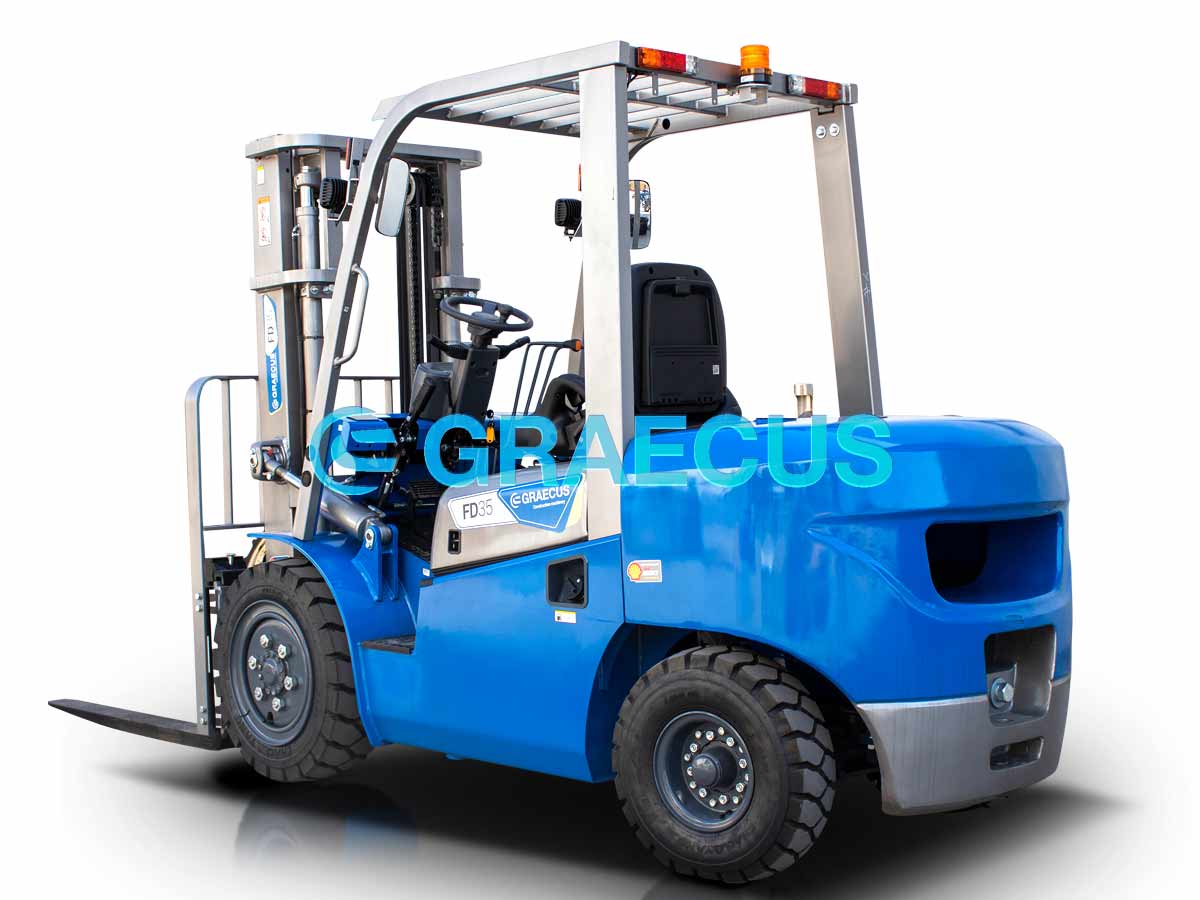 FD20V (ΡΙΚ) | Graecus | Κλάρκ 2.0Τ STAGE V diesel | Duplex 3000mm | υδραυλική πλάγια μετατόπιση | πιρούνια 1220mm