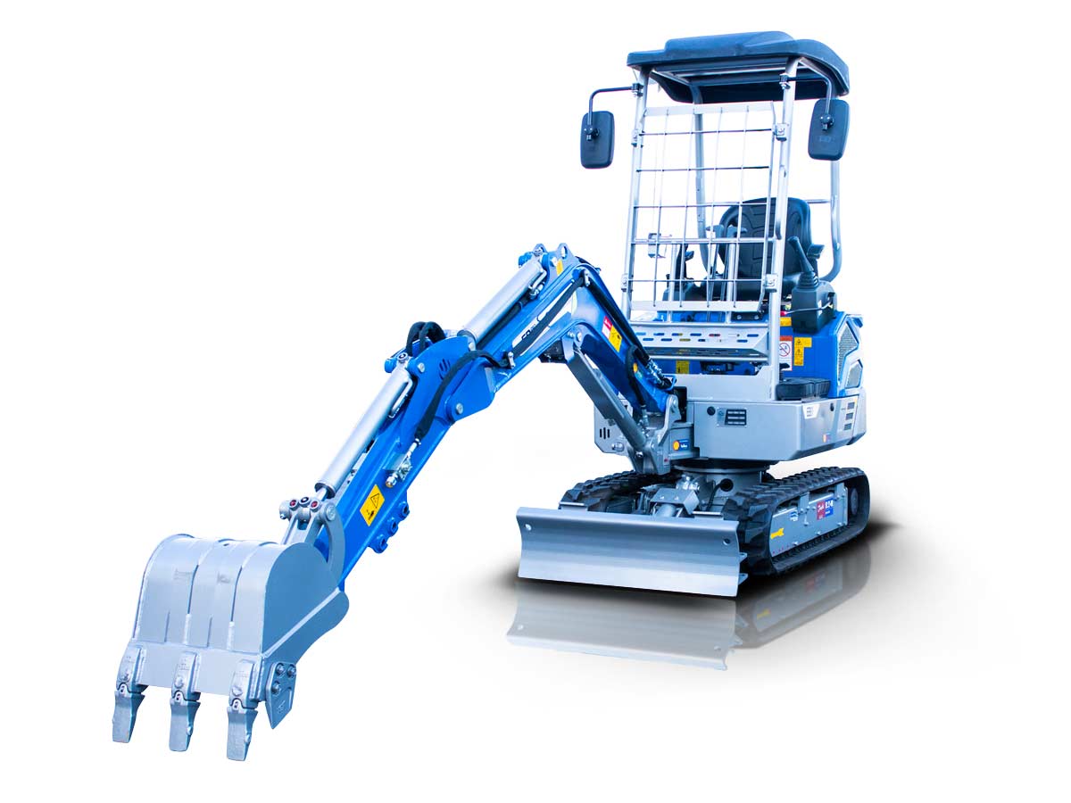 EB21-PRO | Graecus | Μίνι τσαπάκι 2.1T, Kubota Diesel, με περιστροφή στην μπούμα, πτυσσόμενες ερπύστριες, πλαϊνούς μοχλούς χειρισμού και γραμμή σφύρας 