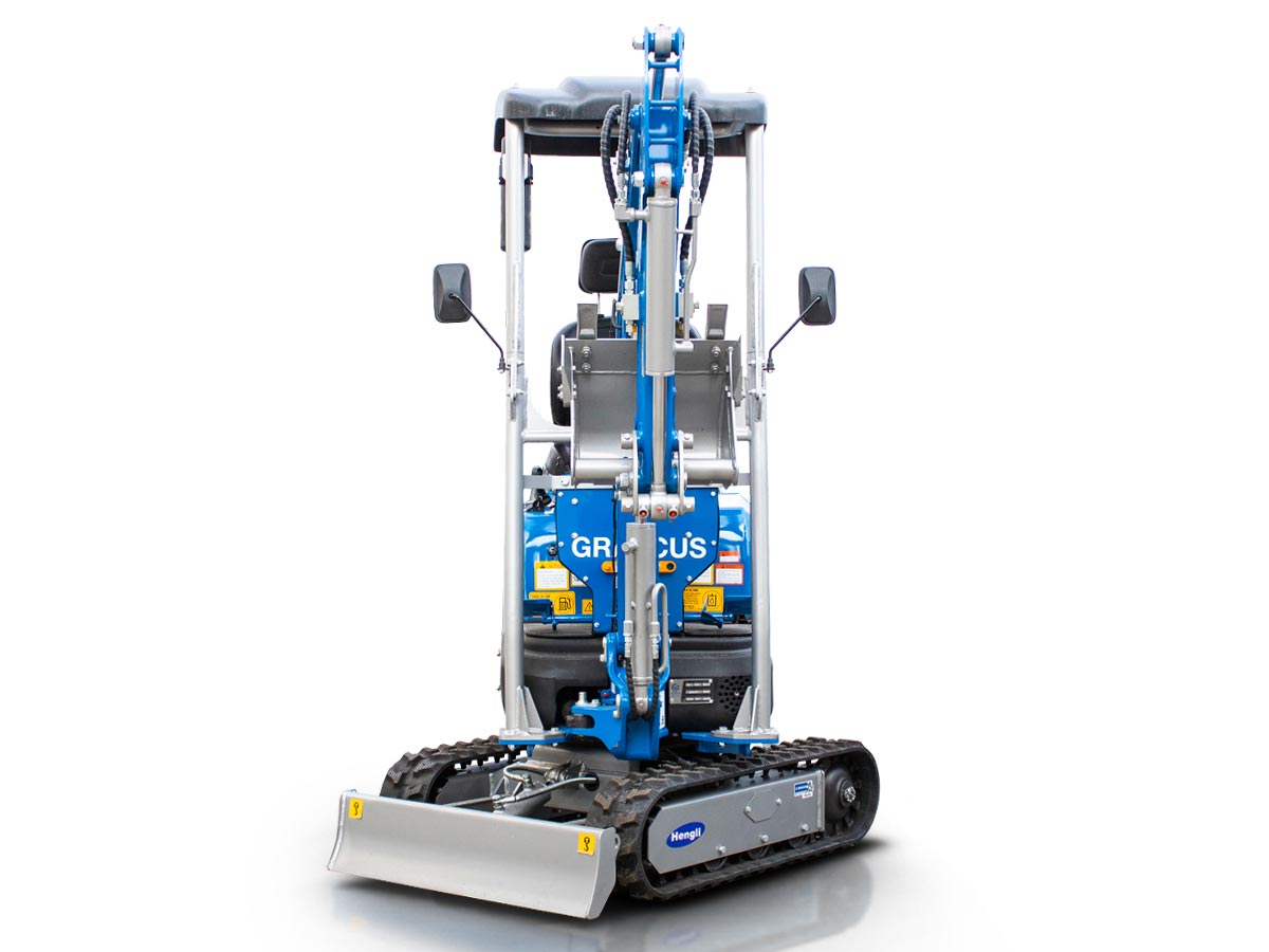 EB10-BOOM | Graecus | Μικρός ερπυστριοφόρος εκσκαφέας 1T, Diesel, με περιστροφή στην μπούμα και γραμμή σφύρας 