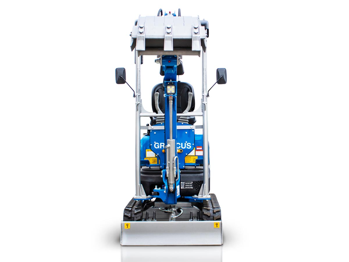 EB10-BOOM | Graecus | Μικρός ερπυστριοφόρος εκσκαφέας 1T, Diesel, με περιστροφή στην μπούμα και γραμμή σφύρας 