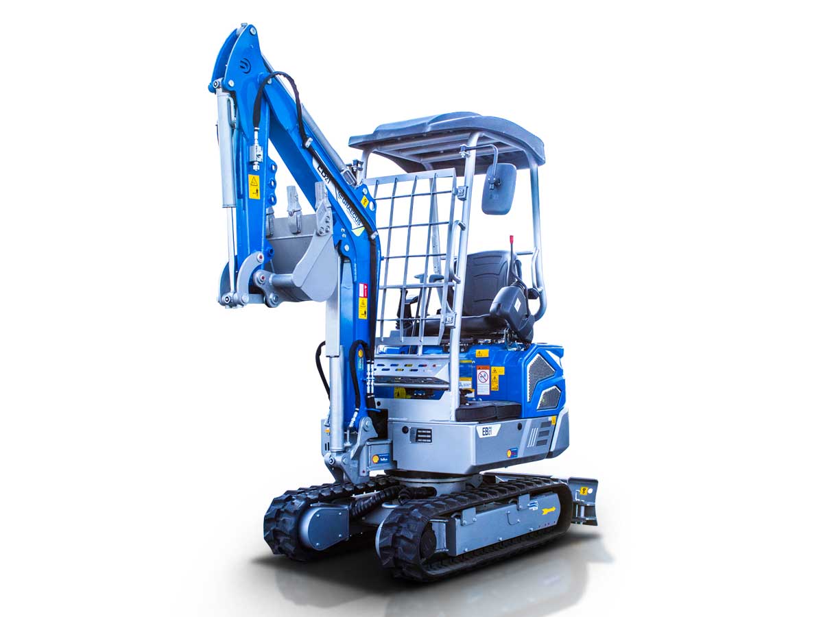 EB21-PRO | Graecus | Μίνι τσαπάκι 2.1T, Kubota Diesel, με περιστροφή στην μπούμα, πτυσσόμενες ερπύστριες, πλαϊνούς μοχλούς χειρισμού και γραμμή σφύρας 