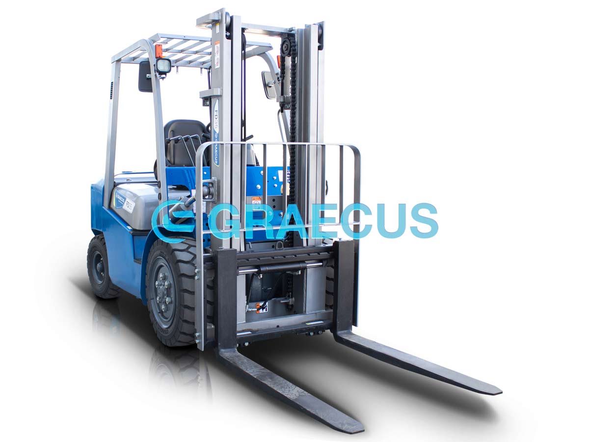 FD35V-Kubota (ΡΙΚ) | Graecus | Κλάρκ 3.5Τ Kubota STAGE V diesel | Duplex 3000mm | υδραυλική πλάγια μετατόπιση | πιρούνια 1220mm